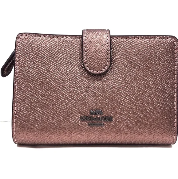 Coach Metallic Rose Gold Purse and Wallet Set - Picture 8 of 14